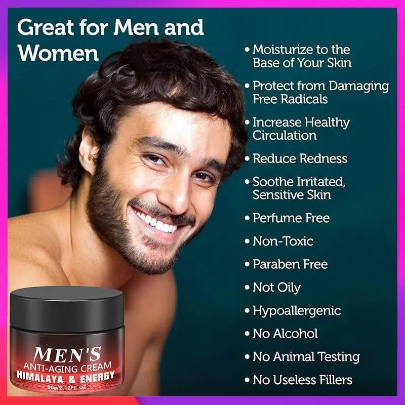 Newest Anti Aging Men's Face Cream Moisturizer Anti Wrinkle Facial Skin Care Collagen Retinol Hyaluronic Acid Day & Night Cream