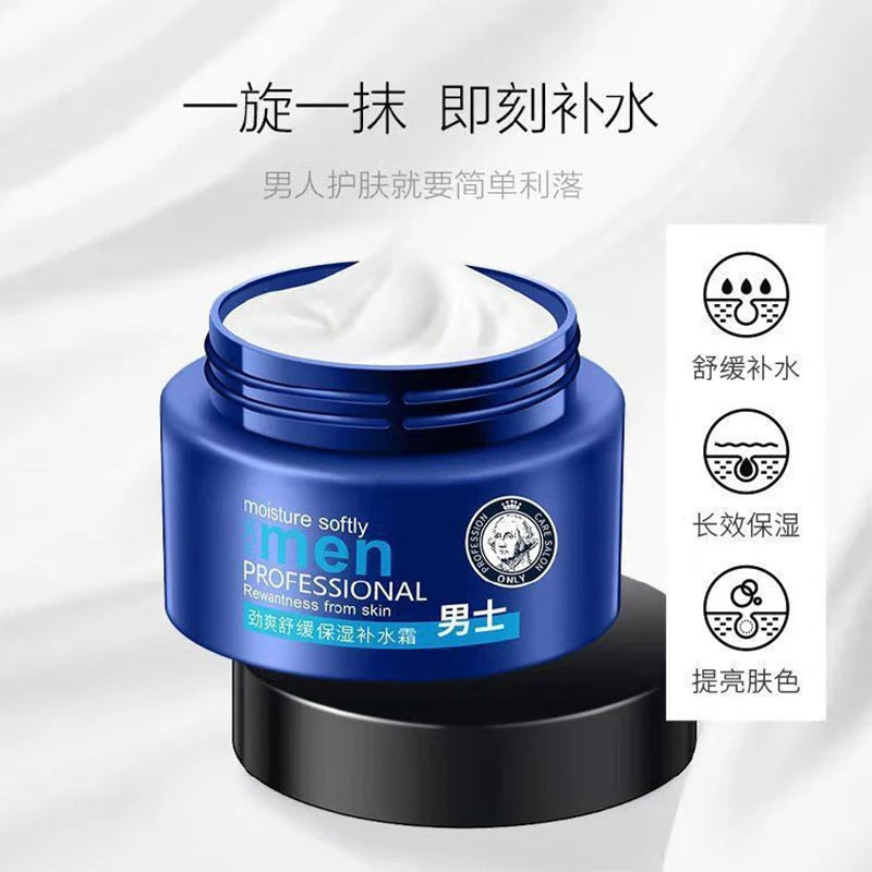 Men Moisturizing Face Cream Hydrating Oil Control Shrink Pores Acne Treatment Creams Men's Facial Cream Man Skin Care Products