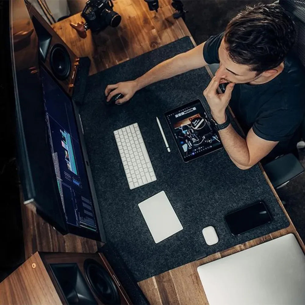 Large Mouse Pad Gamer Office Computer Desk Mat Table Keyboard Big Mousepad Wool Felt Laptop Non-slip Desk Mat Gaming Accessories