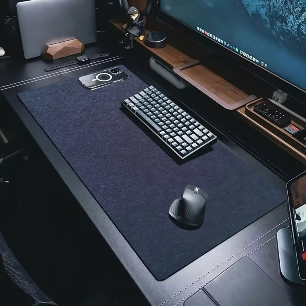 Large Mouse Pad Gamer Office Computer Desk Mat Table Keyboard Big Mousepad Wool Felt Laptop Non-slip Desk Mat Gaming Accessories