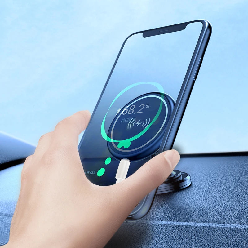Magnetic Charging Car Phone Holder Magsafe Phone Holder for Iphone  Xiaomi Phone Cases Smartphone Accessories