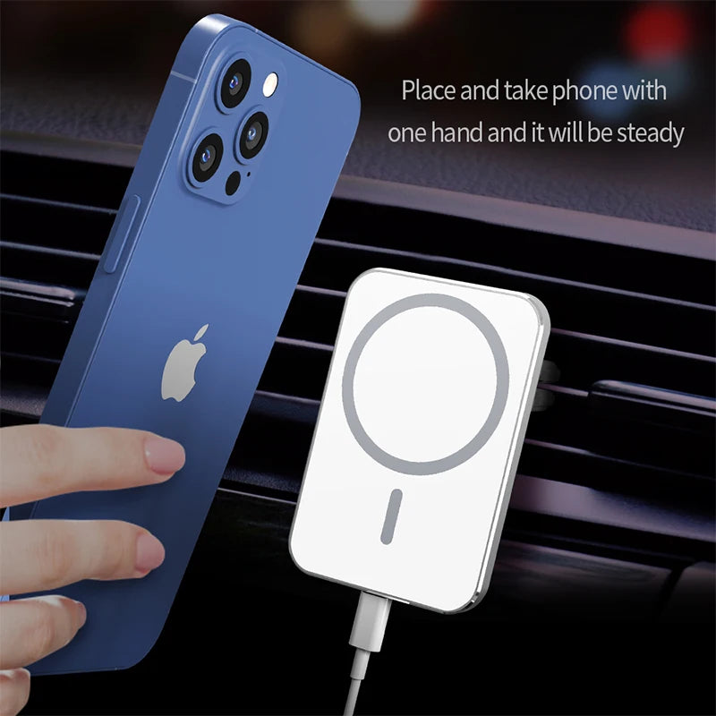 Magnetic Car Holder for Magsafe iPhone 12 13 14 Pro Max Accessories 15w Fast Qi Wireless Charging Mount Smartphone Cars Charger