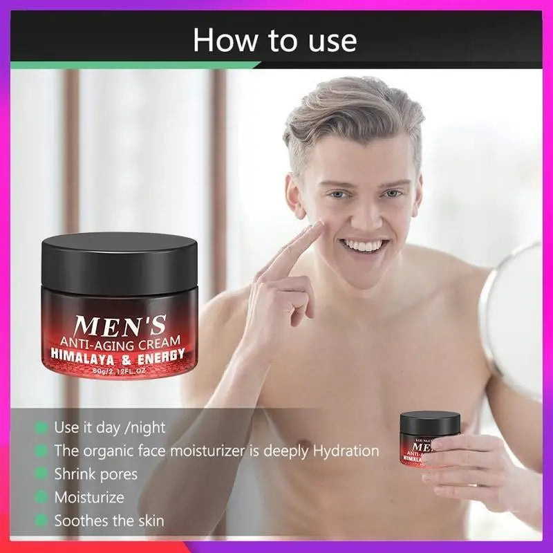 Newest Anti Aging Men's Face Cream Moisturizer Anti Wrinkle Facial Skin Care Collagen Retinol Hyaluronic Acid Day & Night Cream