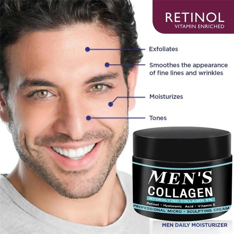 Men's Face Cream Anti-wrinkle Firming Shrink Pores Whitening Day Cream Hyaluronic Acid Moisturizing Menen Lift Skin Care